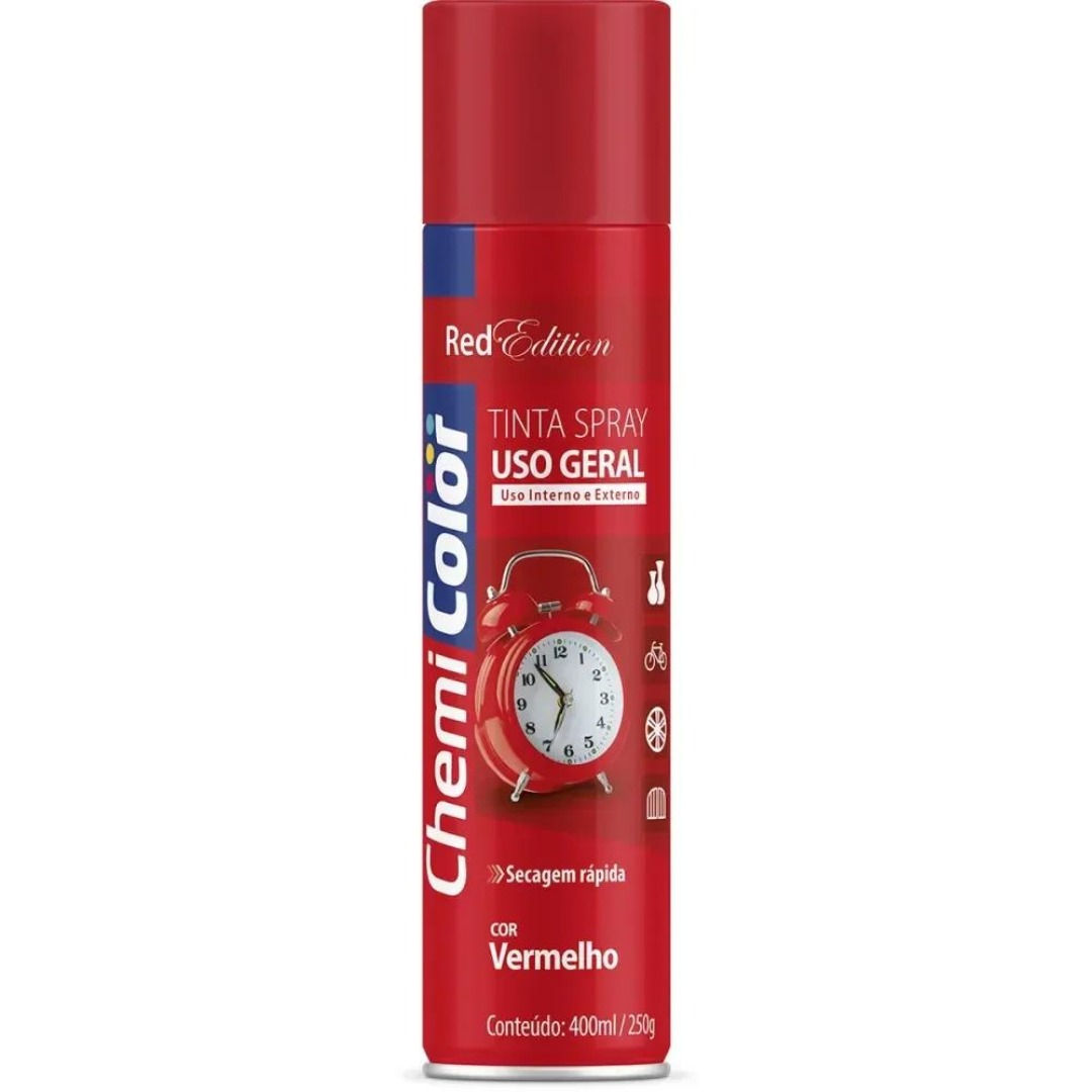 TINTA SPRAY VERMELHO 400ML CHEMICOLOR