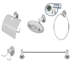 Kit Acessórioss 05 Peças Novara Kitbras