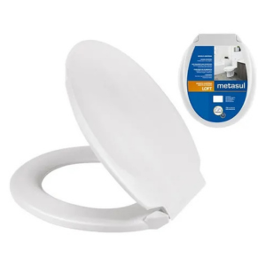 Assento Soft Oval Branco Metasul