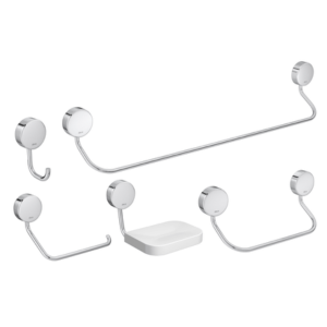 Kit Acessórios 05 Peças Vicenza Cromado Ciscobras