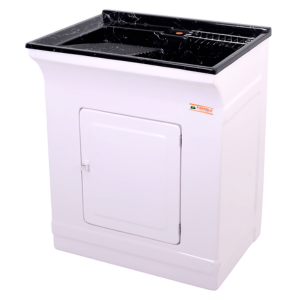 Tanque Gab Fibra 40LT Marmorite Preto Fiberblu