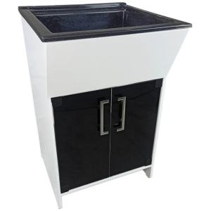 Tanque 40L Pedra Ardosia Branco/Preto Ramos Tanque