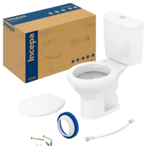 CJ Bacia CX Acopl Flamingo 3/6L C/Assento Kit Fix Incepa