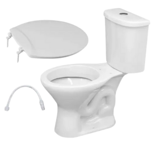 CJ Bacia CX Acopl Onix Diva Branco 6L Assento Kit Fix