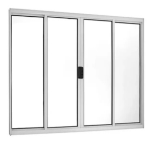 Janela Alum 4F 120X100 Branca Correr CRV